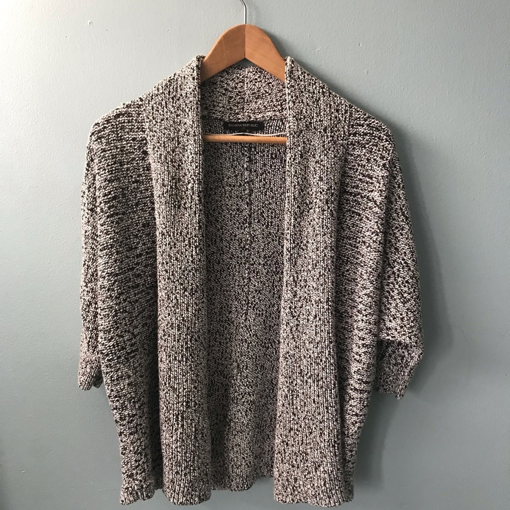 BANANA REPUBLIC Black & white knitted sweater